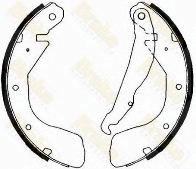 BRAKE ENGINEERING sh2369 -  Комплект тормозных колодок